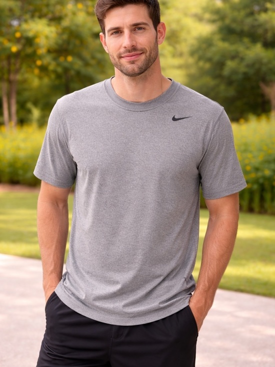 Nike Other - Nike Dri-Fit Men's Heather Gray Short-Sleeve Performance Tee